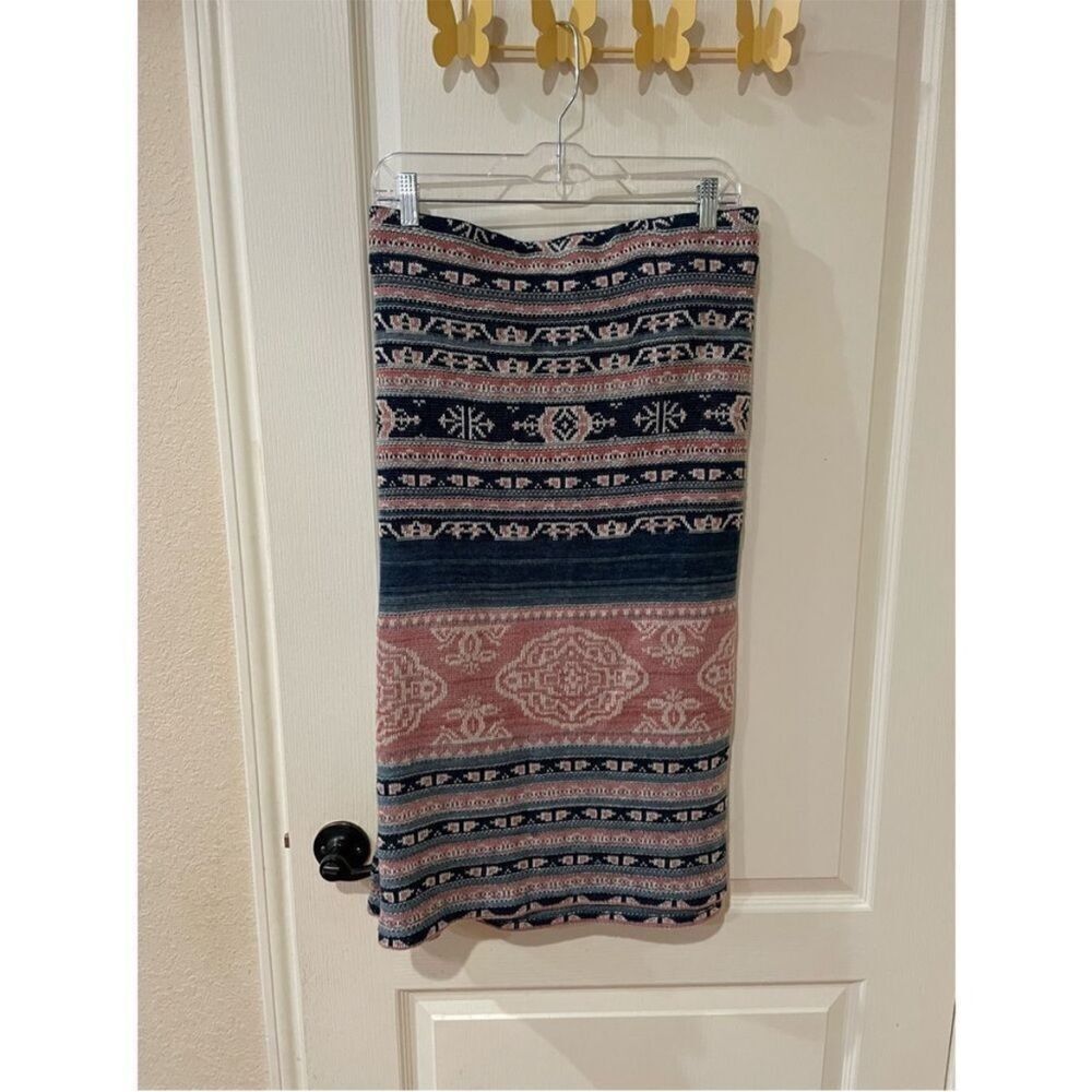 NWT Lauren Ralph Lauren Geo-Motif Linen-Cotton Pencil Skirt Plus size 3X $225